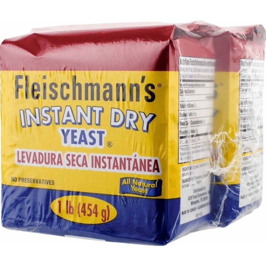 Fleischmann’s Instant Dry Yeast 2 Pack 1 lb Each Bread Machine Baking