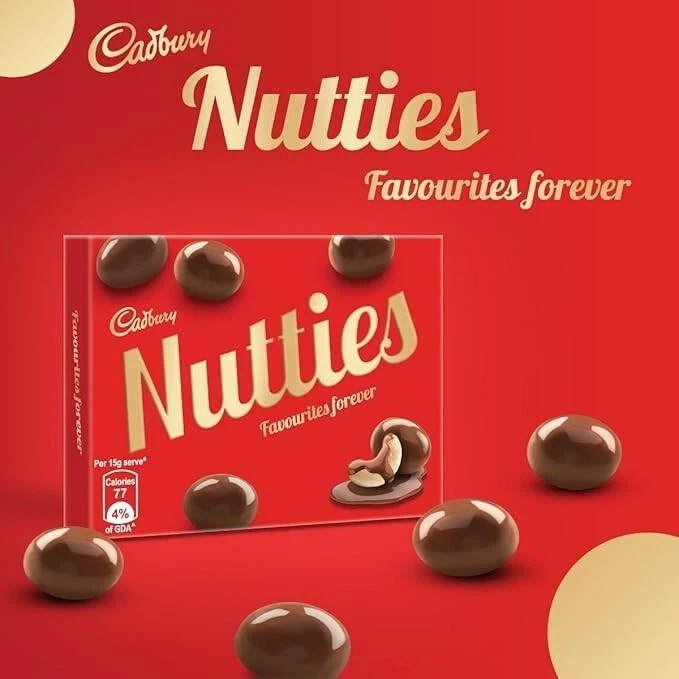 Cadbury Nutties Chocolate 10 X (30 gm /1.05 oz Each)