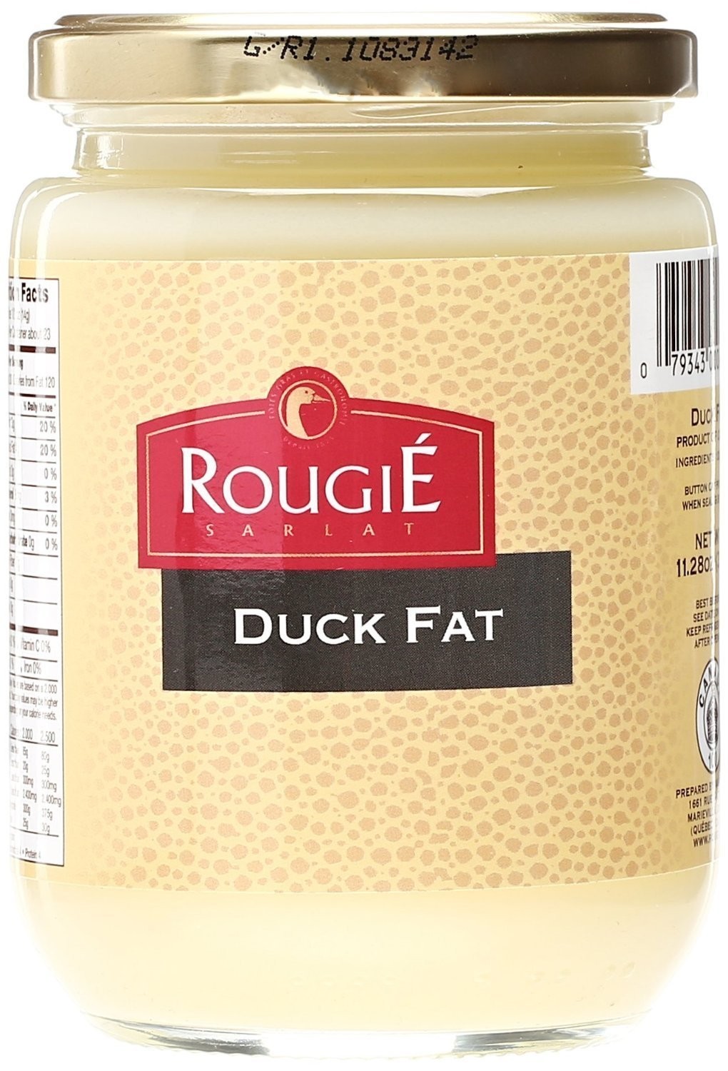 Rougie Rendered Duck Fat 320g 11.28 Ounce 2 PACK