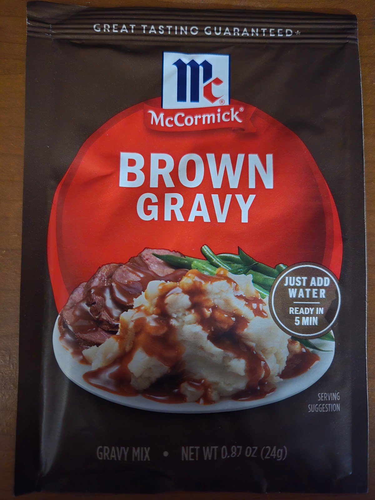 10x McCormick Brown Gravy Mix Packets .87oz