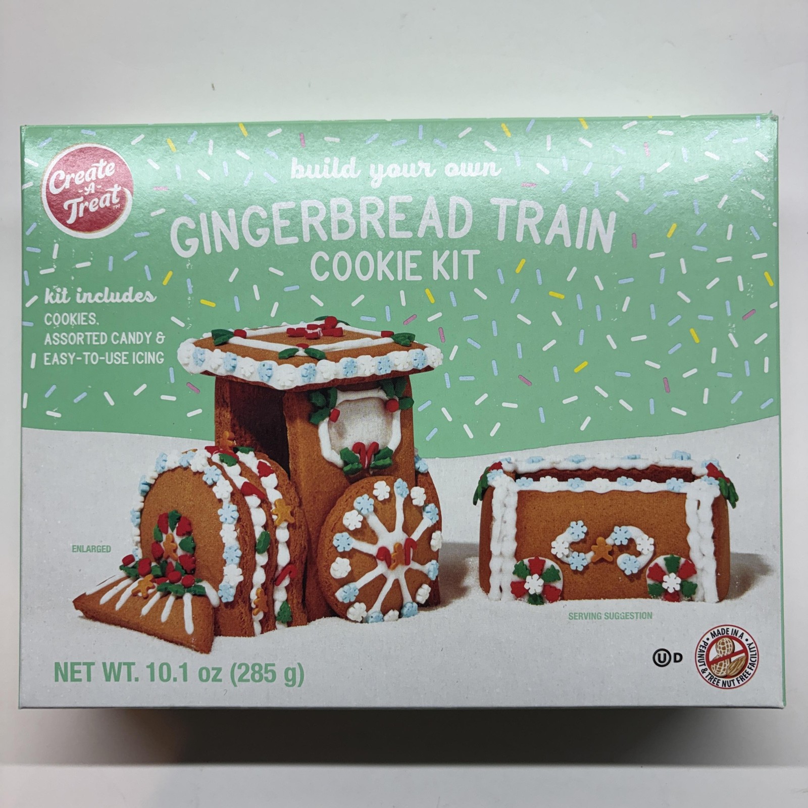 Create A Treat Gingerbread Train Cookie Kit 10.1oz Nut Free Peanut Free Exp 2026