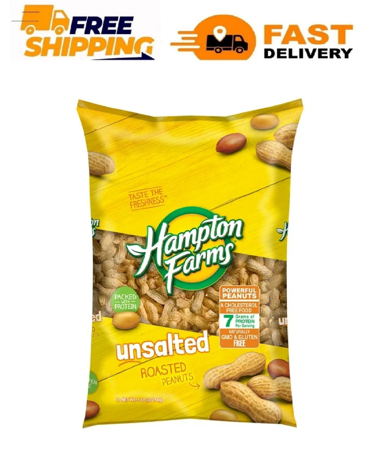 Hampton Farms Unsalted In-Shell Peanuts (5 lbs.)