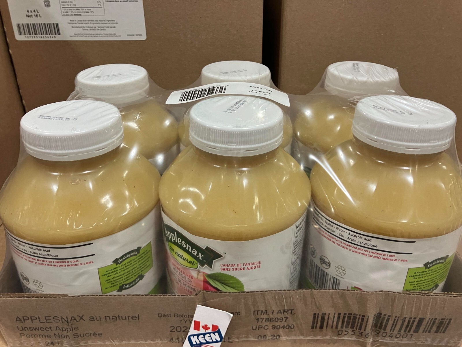 AiWaWa C, Applesnax Apple Sauce 6 x 1.24L