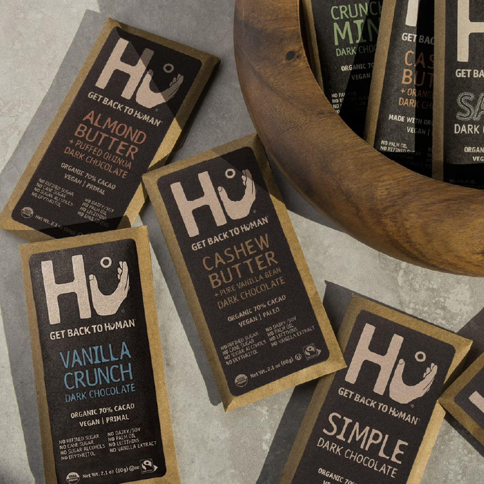 2 Pack Salty Dark Chocolate Bar, Organic 70% Cacao, Vegan & Paleo, 2.1 oz Bars