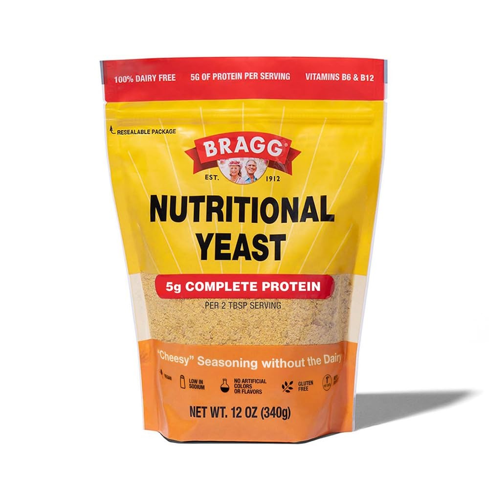 Bragg Premium Nutritional Yeast Seasoning – Vegan, 12 Ounce (Pack of 1)