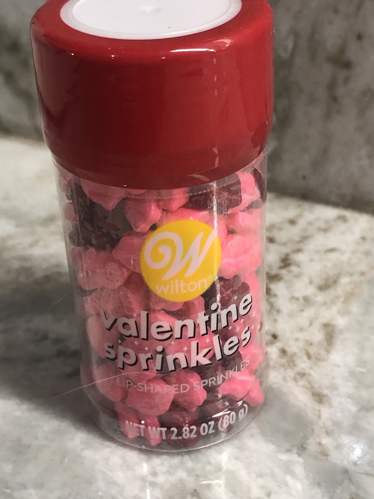 Wilton-Lips Shaped SprinklesValentine Sprinkles-2.82oz/80gm