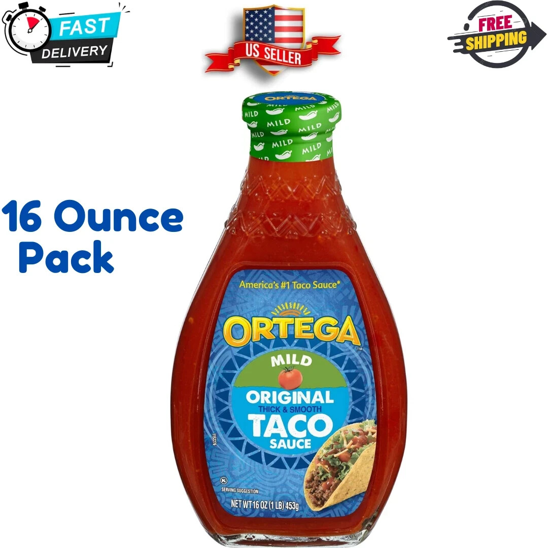 Ortega Taco Sauce Original Thick and Smooth, Mild, 16 Ounces (Pack of 1)