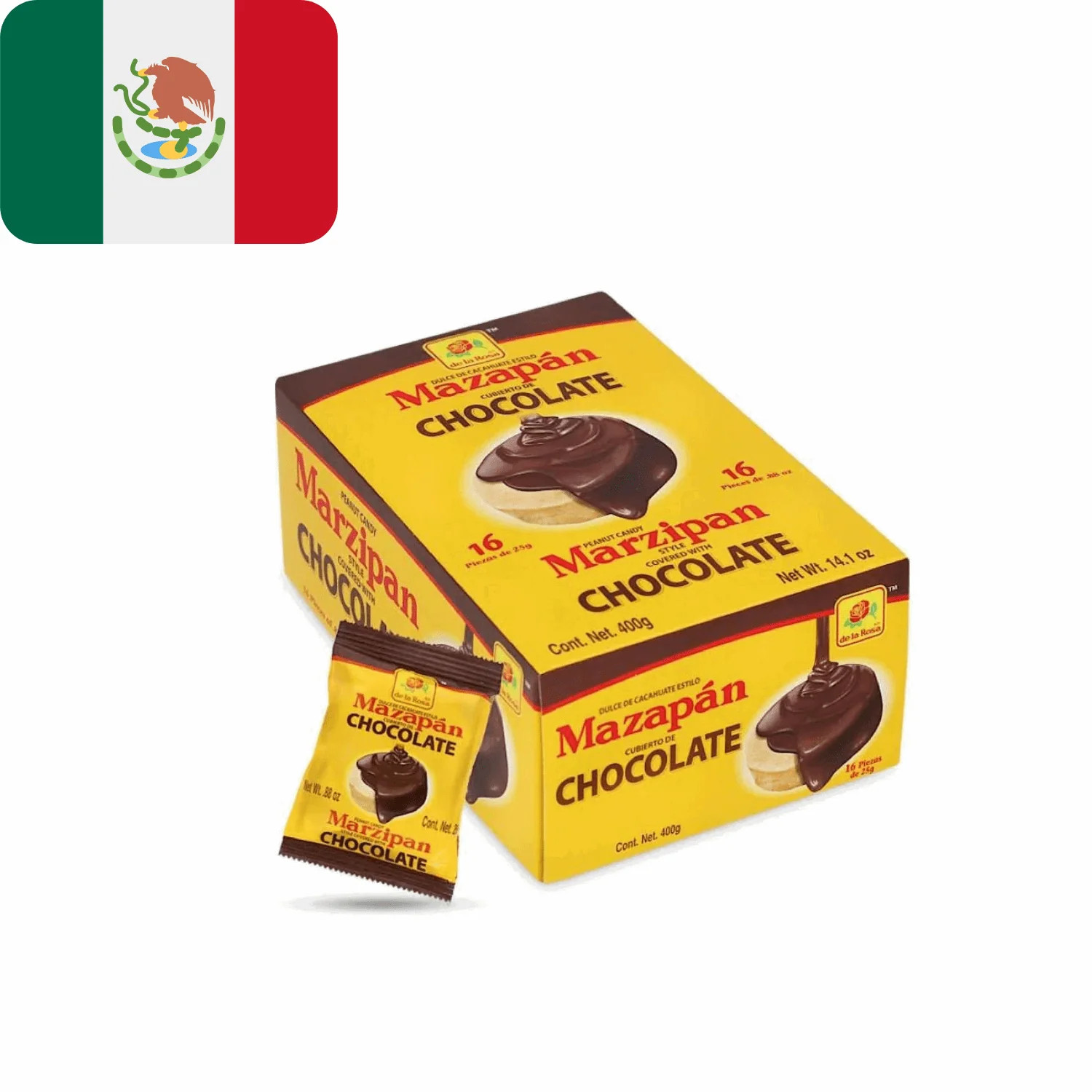 Mexican Chocolate Covered Mazapan – 16 Counts