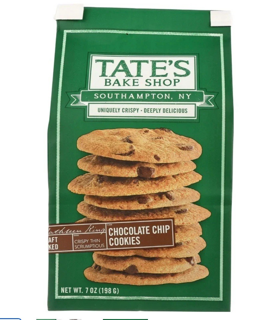 Tate’s Bake Shop Chocolate Chip Cookies – 12 Pack 7oz case