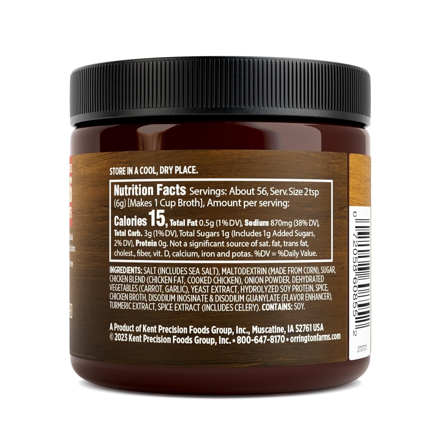 Easy-to-Use Chicken Broth Base – 12 oz Jar, No MSG Added, Quick Flavor Boost