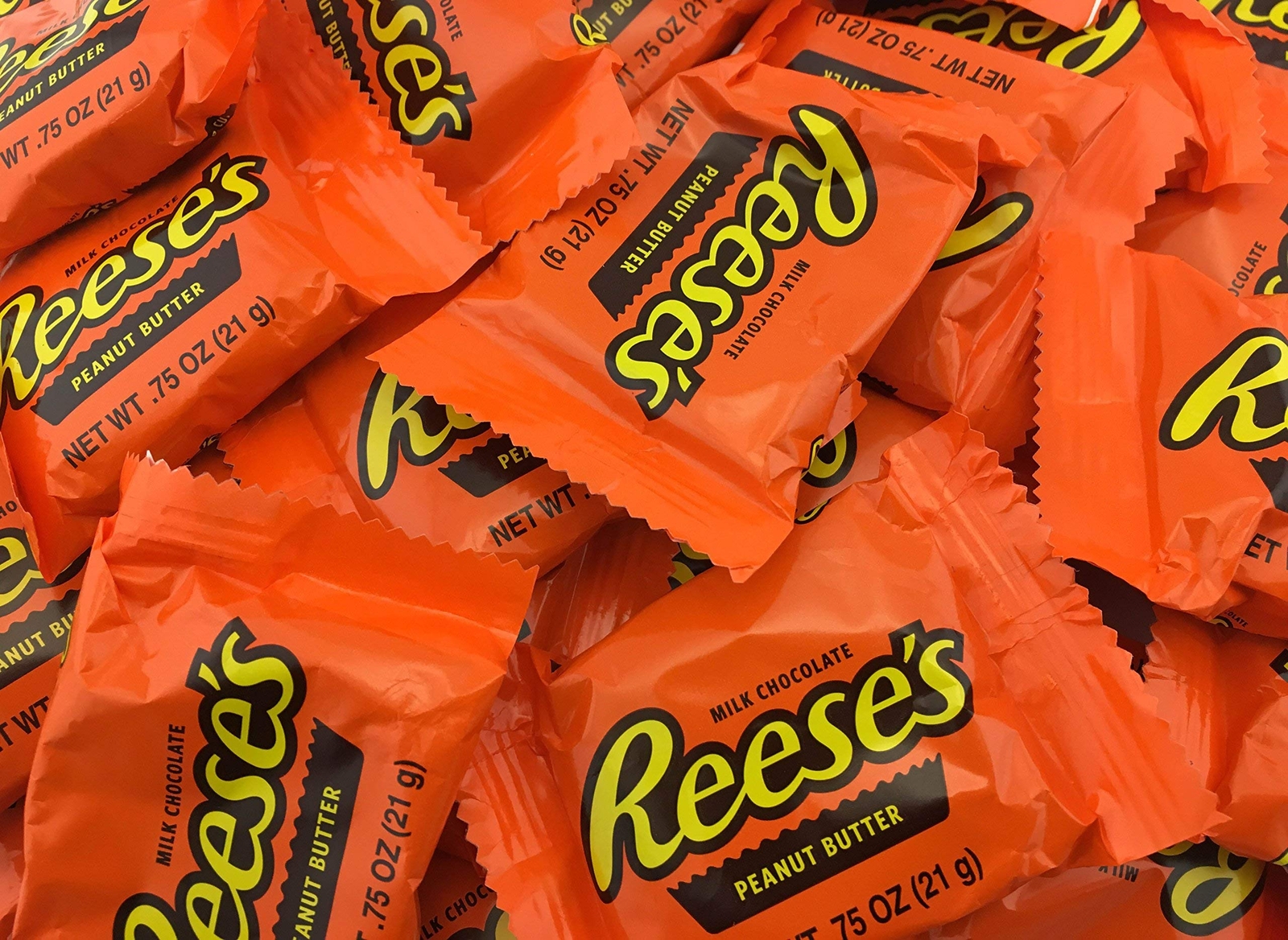 REESE’S Peanut Butter Cups, Milk Chocolate, Snack Size (Pack of 2 Pounds)