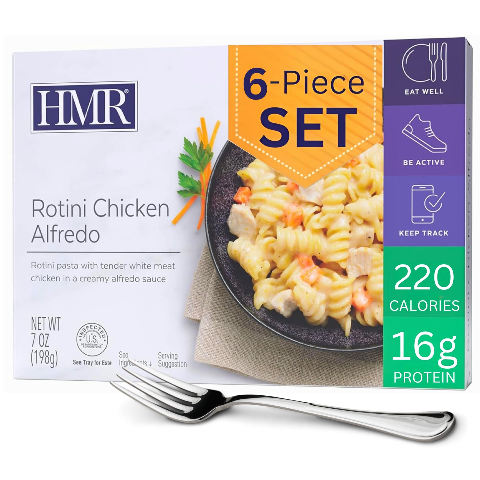 HMR Rotini Chicken Alfredo Entrée | Pre-packaged Lunch or Dinner to Support Heal