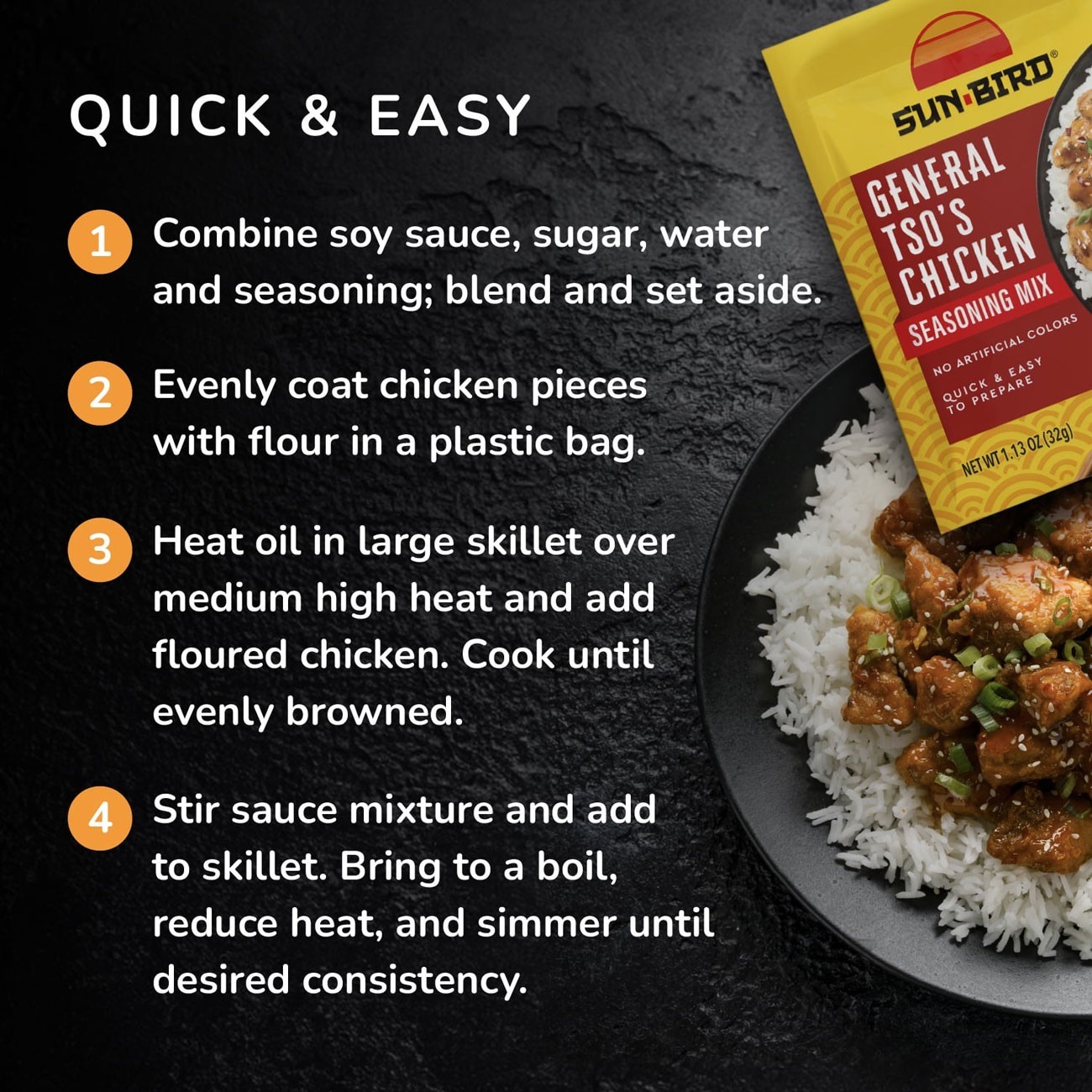 SunBird General Tso’s Chicken