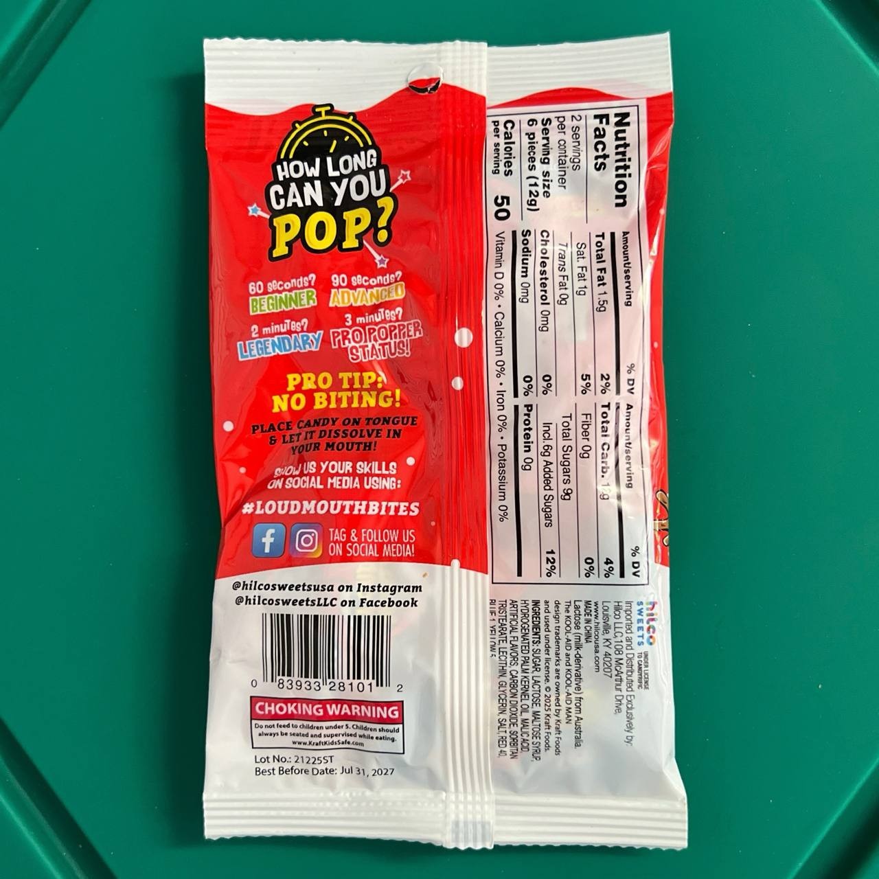 2 Pack Kool Aid Loud Mouth Bites Crispy Crunchy 12 count Exp 07/2027
