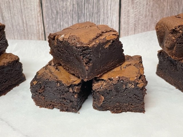 Fresh Baked To Order Homemade Fudge Brownies Soft Gooey Chocolate Dessert 9 Ct