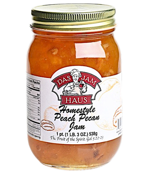 Peach Jam Varieties Homestyle~Handmade Jam 16oz 1 Pint All Natural Ingredients