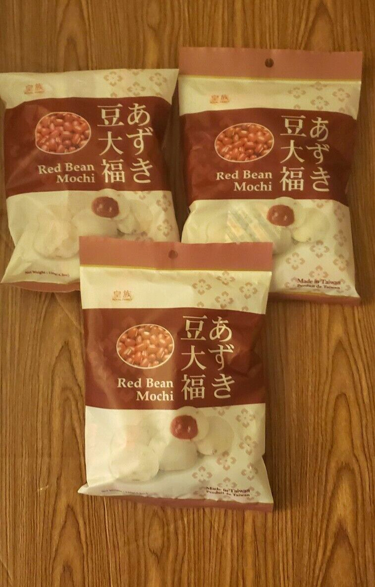 3 PACK ROYAL FAMILY RED BEAN DELICIOUS MOCHI 120G