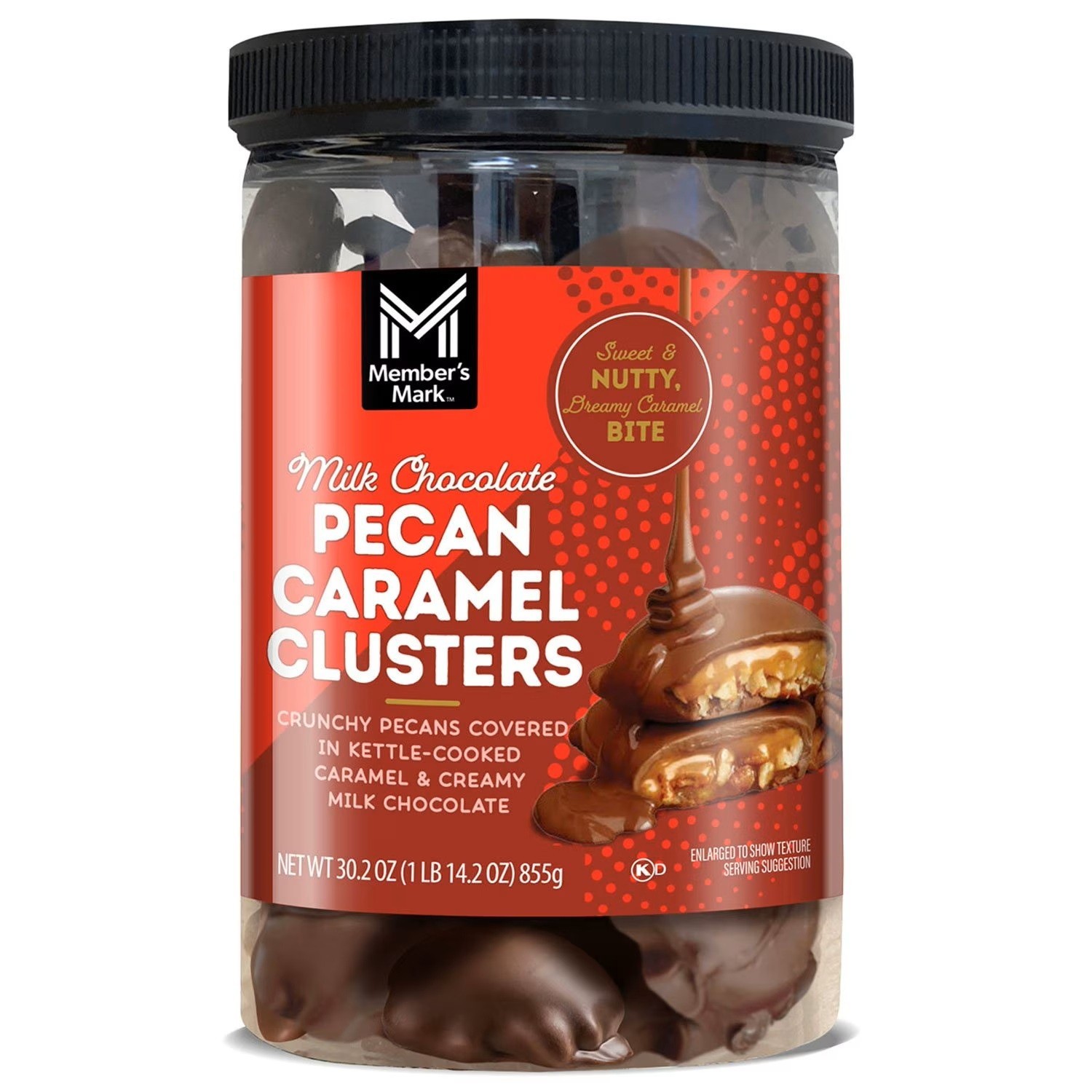 Member’s Mark Milk Chocolate Peacon Caramel Clusters, 30.2 oz Great Price