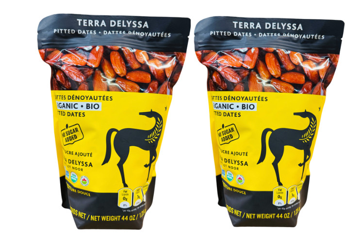 Terra Delyssa 2 pack Organic Pitted Deglet Noor Dates 44oz – 1.25kg