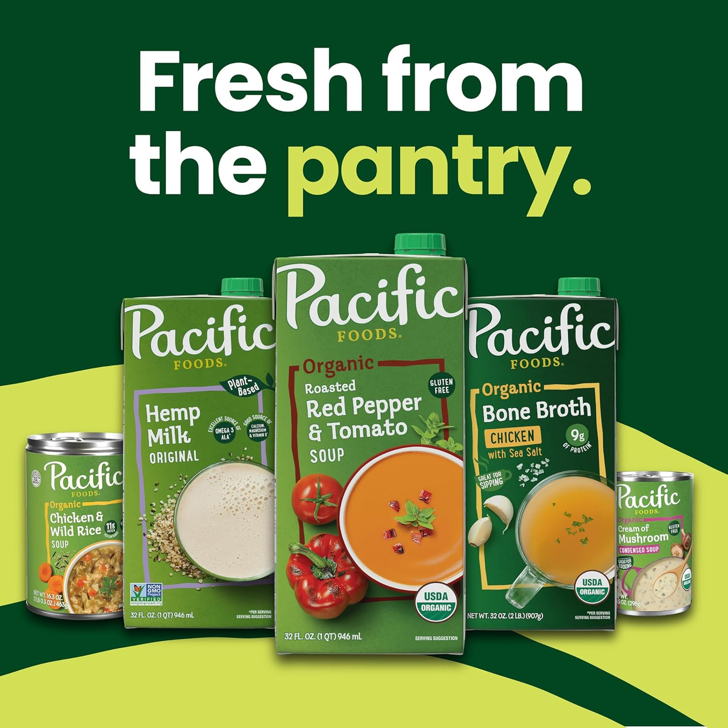 Pacific Foods Low Sodium Organic Free Range Chicken Broth, 48 Oz Carton