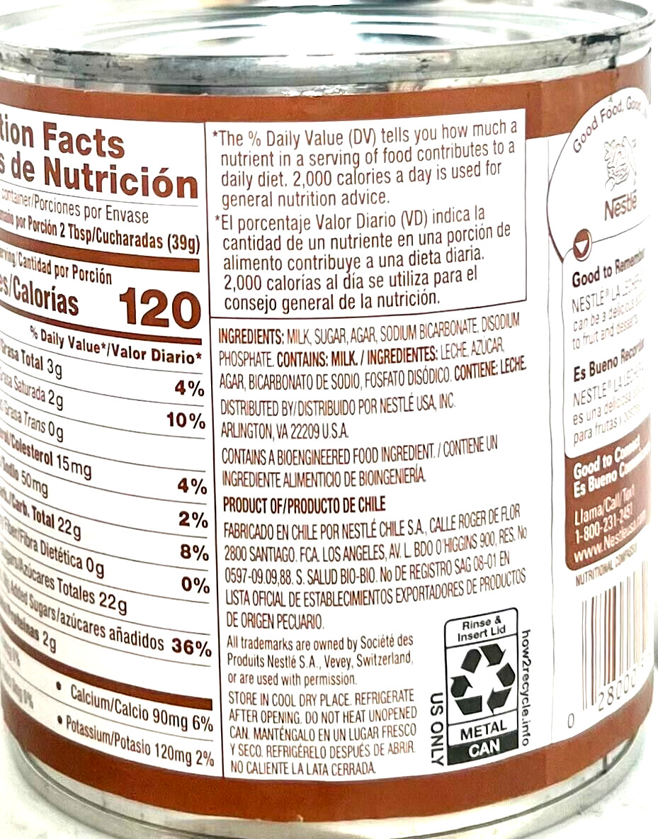 Nestle La Lechera Dulce De Leche Milk-Based Caramel 13.4 oz ( Pack of 3 )