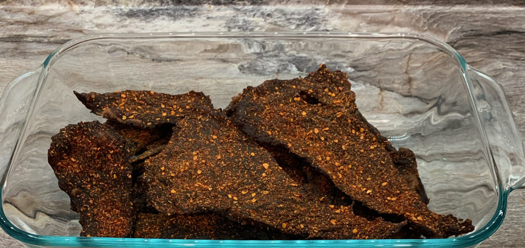 JUAN’S HOME MADE OLD SCHOOL BEEF JERKY MEXICAN HOT 16 oz Bag