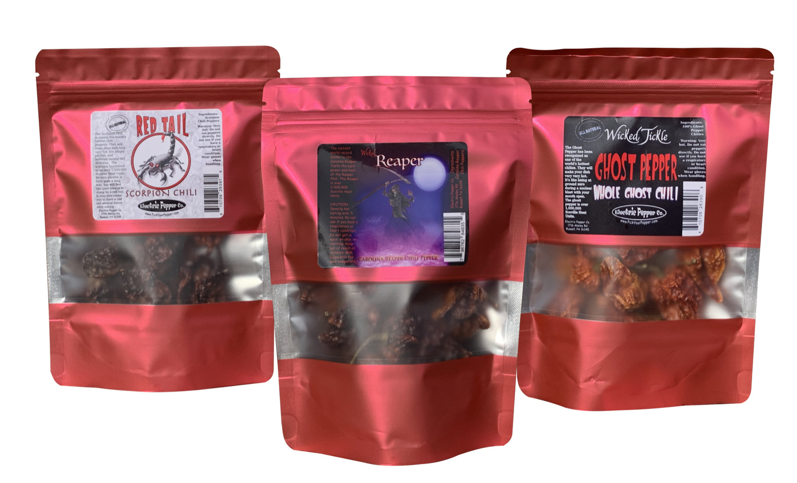 Spice Gift Set Dried Carolina Reaper Peppers Ghost Pepper Scorpion Chili 15