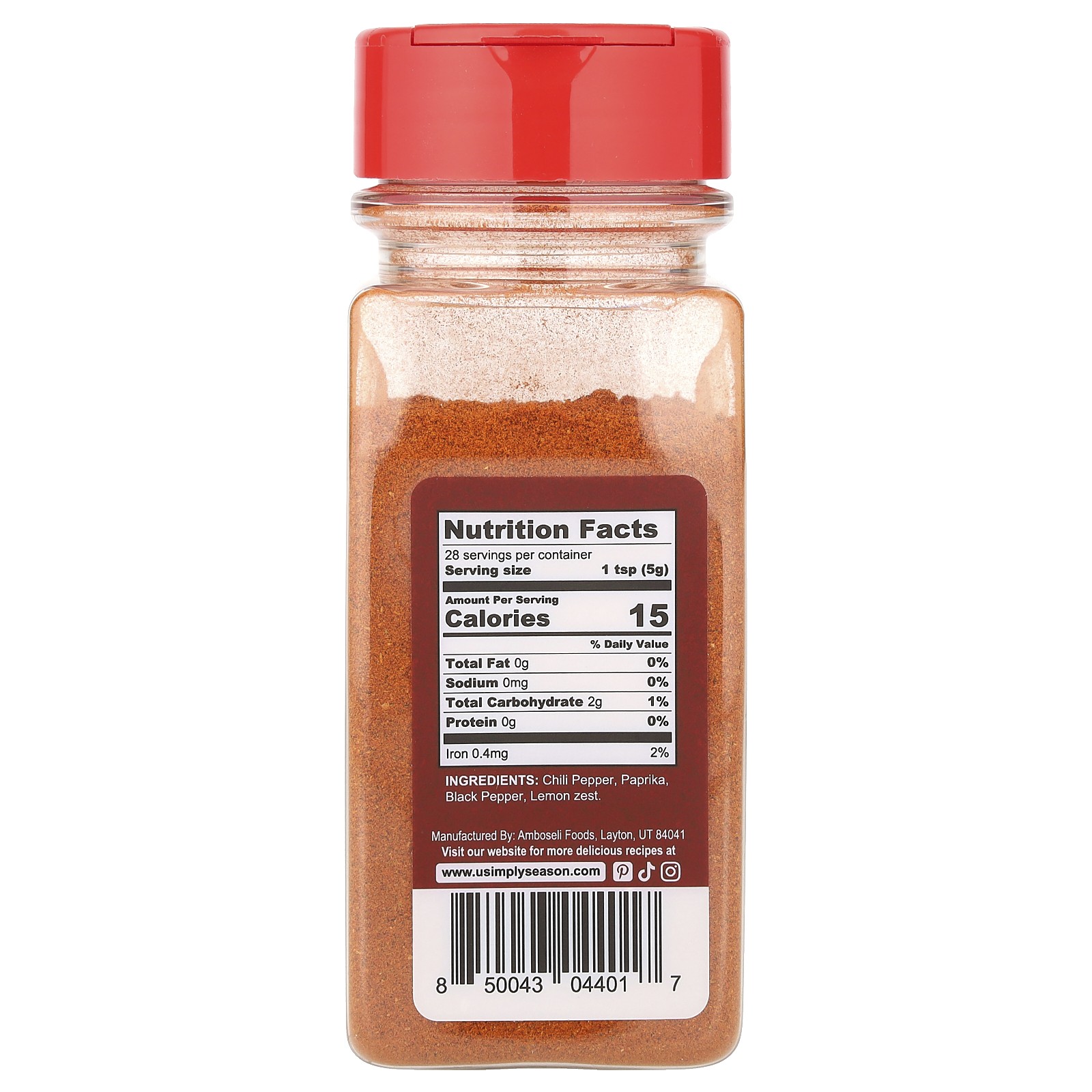 African Seasoning, Piri Piri, 4.8 oz (135 g)