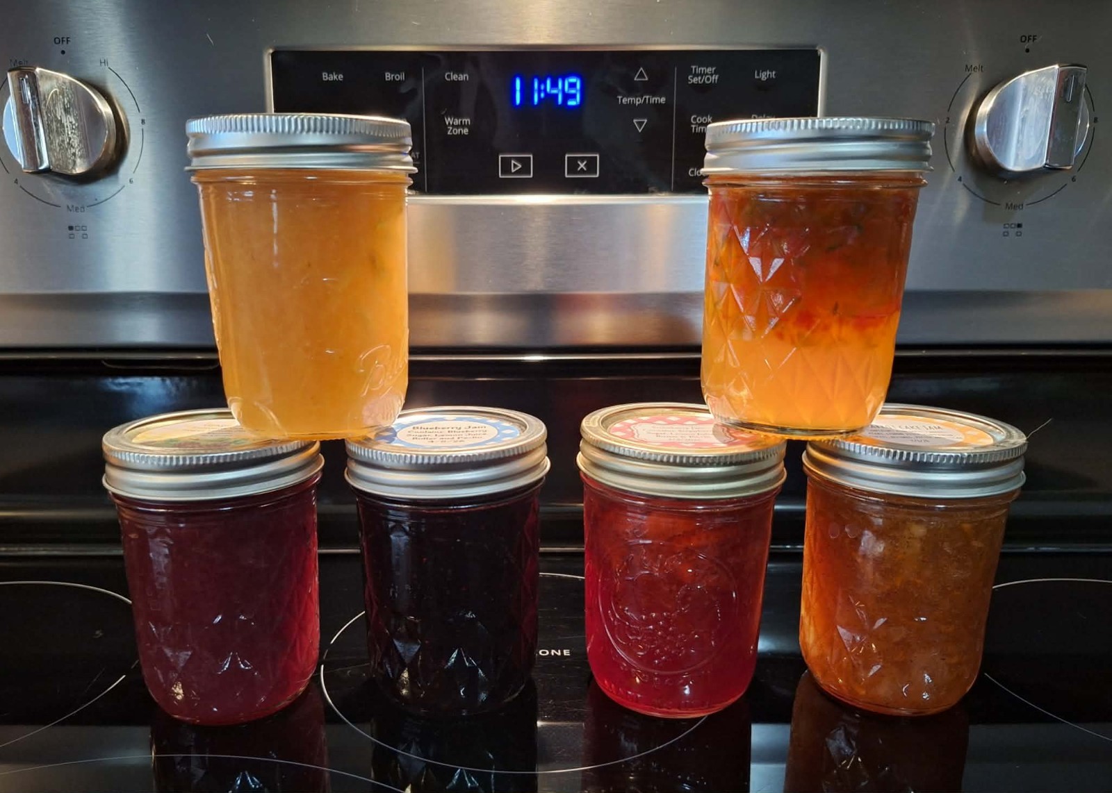 Homemade Blueberry Jam Canned 2026 8oz Half-Pint