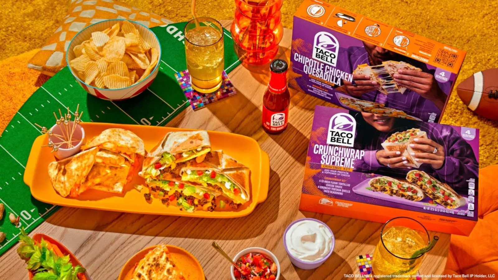 Taco Bell Fire Sauce 3 Pack 7.5 oz Glass Bottles Mexican Food Condiment Spicy