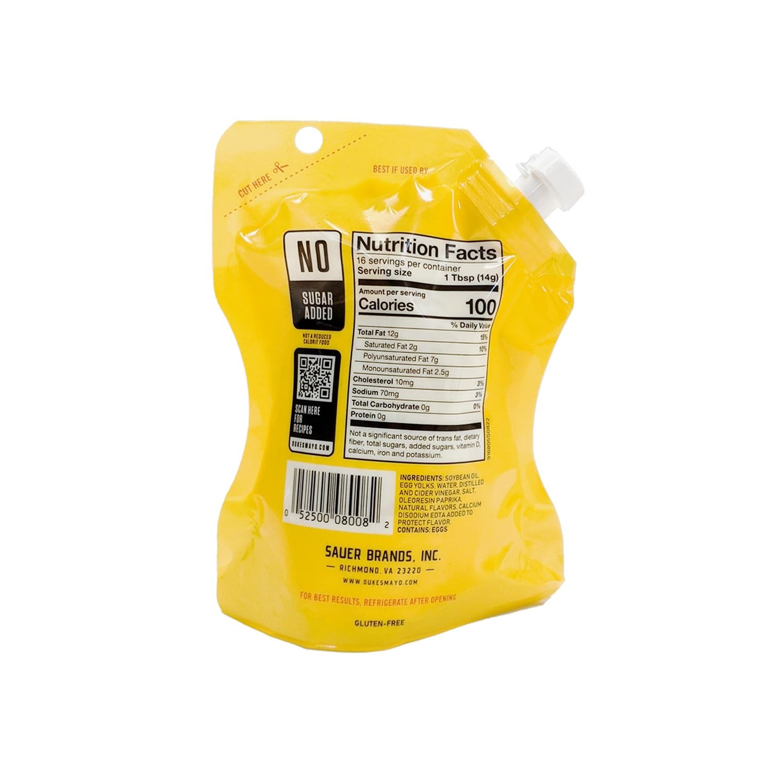 Duke’s Real Mayonnaise Pouch – Elevate Sandwiches with Creamy Flavor