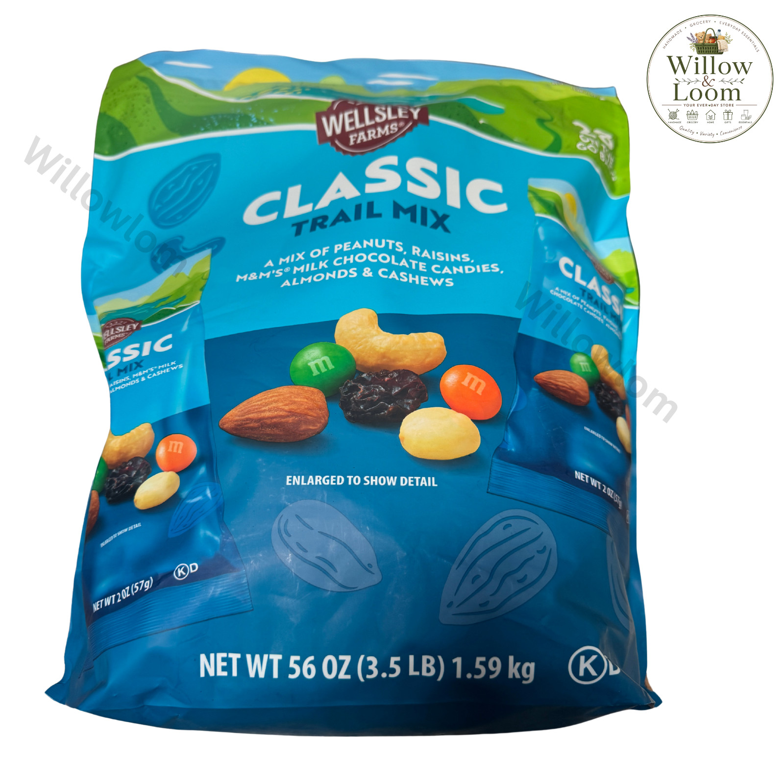 Wellsley Farms Classic Trail Mix Multi Pack Snack Packs 28 Count 3.5 lbs Pouch