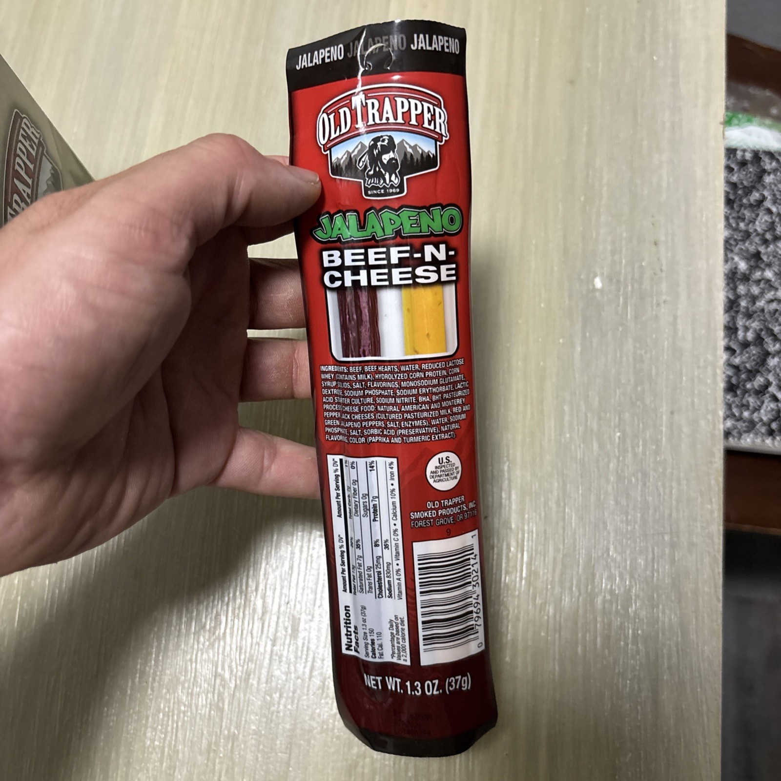 Savory Jalapeño Beef Stick and Cheese Snack – 14 Count, Exp 07/2026 Fast Ship