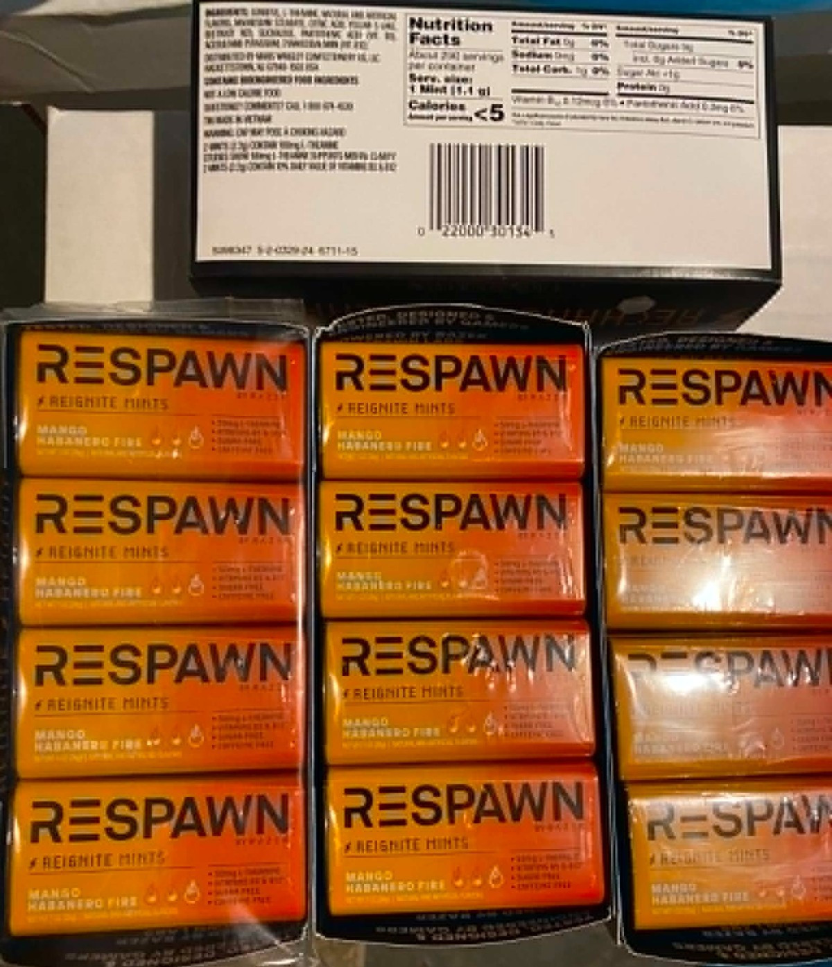 CLEARANCE RESPAWN SPICY MANGO HABANERO REIGNITE MINTS LOT (13) BB JULY 28 2026
