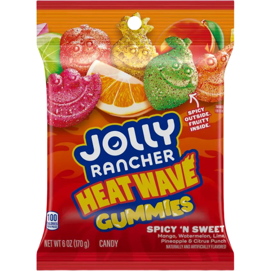 Jolly Rancher Gummies Heat Wave Candy, 6 oz