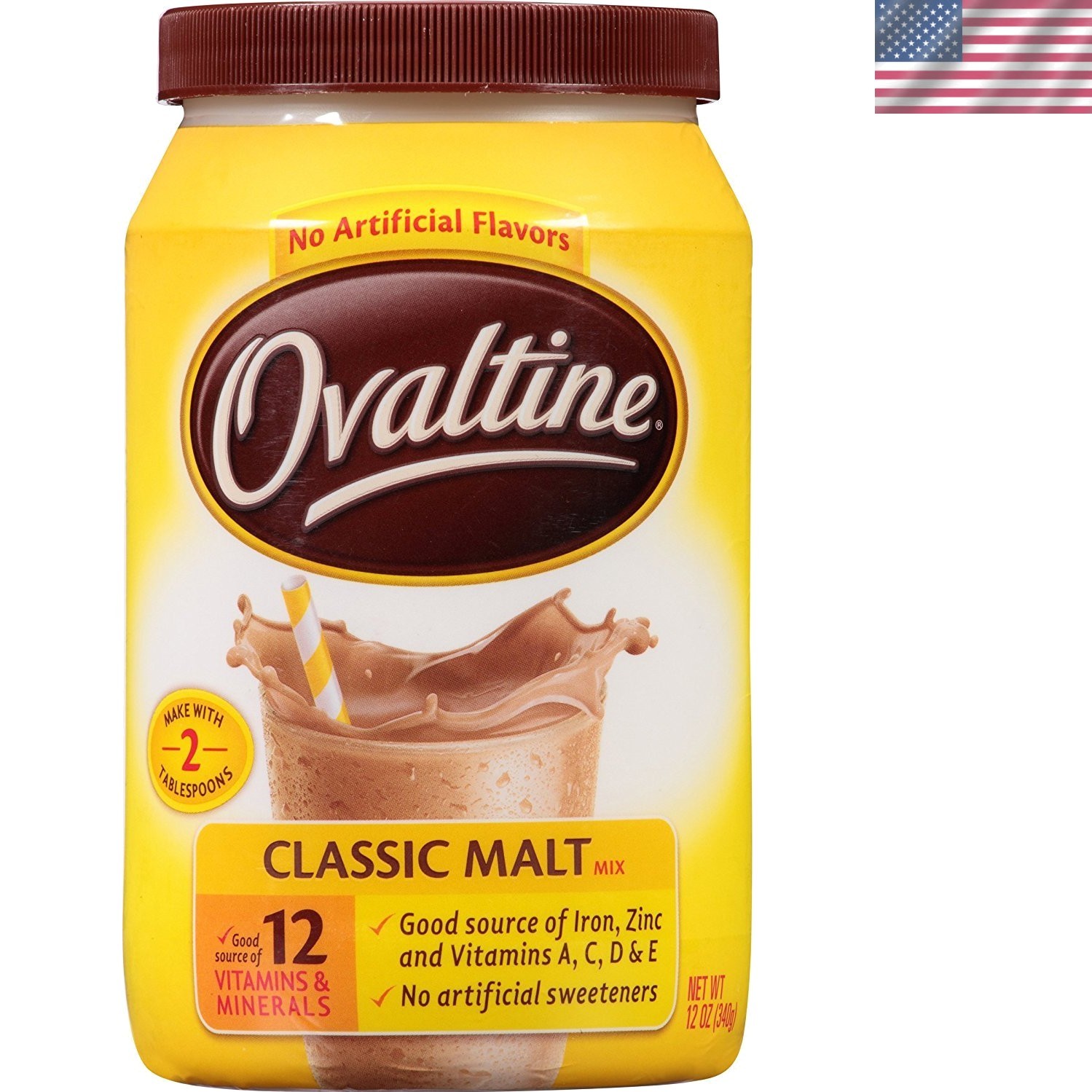Classic Malt Beverage, 12-Ounce Canisters Pack of 6