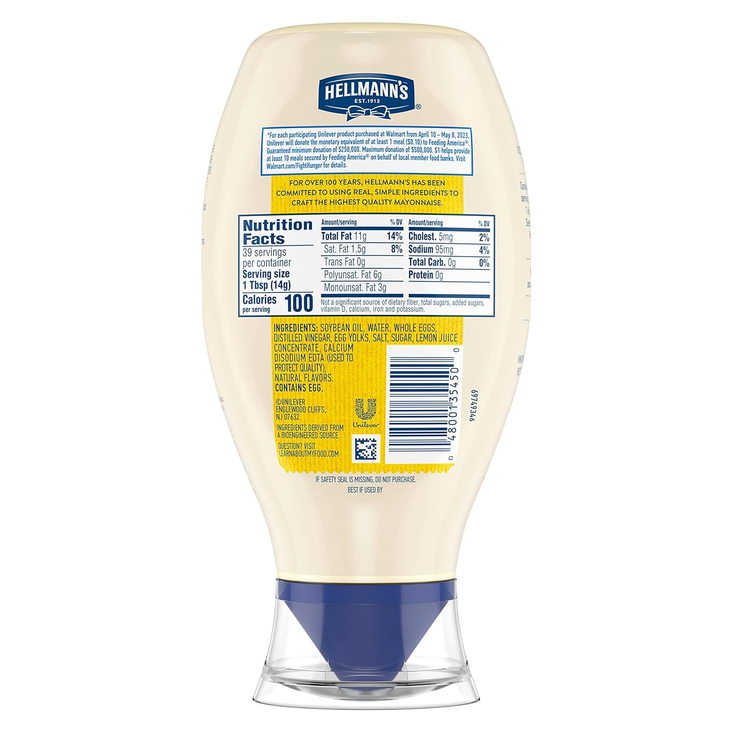 Real Mayonnaise Squeeze Bottle 3 Count a Rich Creamy Condiment Gluten Free, Made