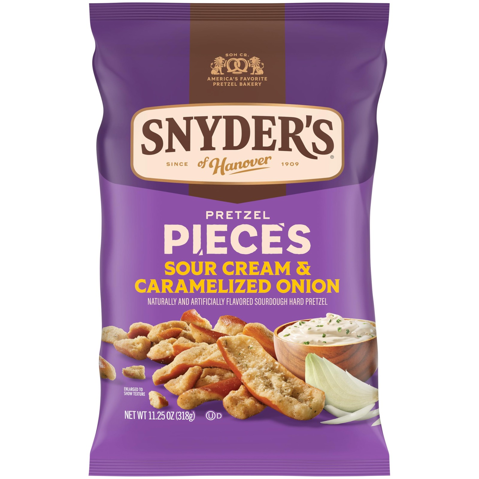 Snyder’s of Hanover Sour Cream & Caramelized Onion 11.25 Ounce (Pack 1)