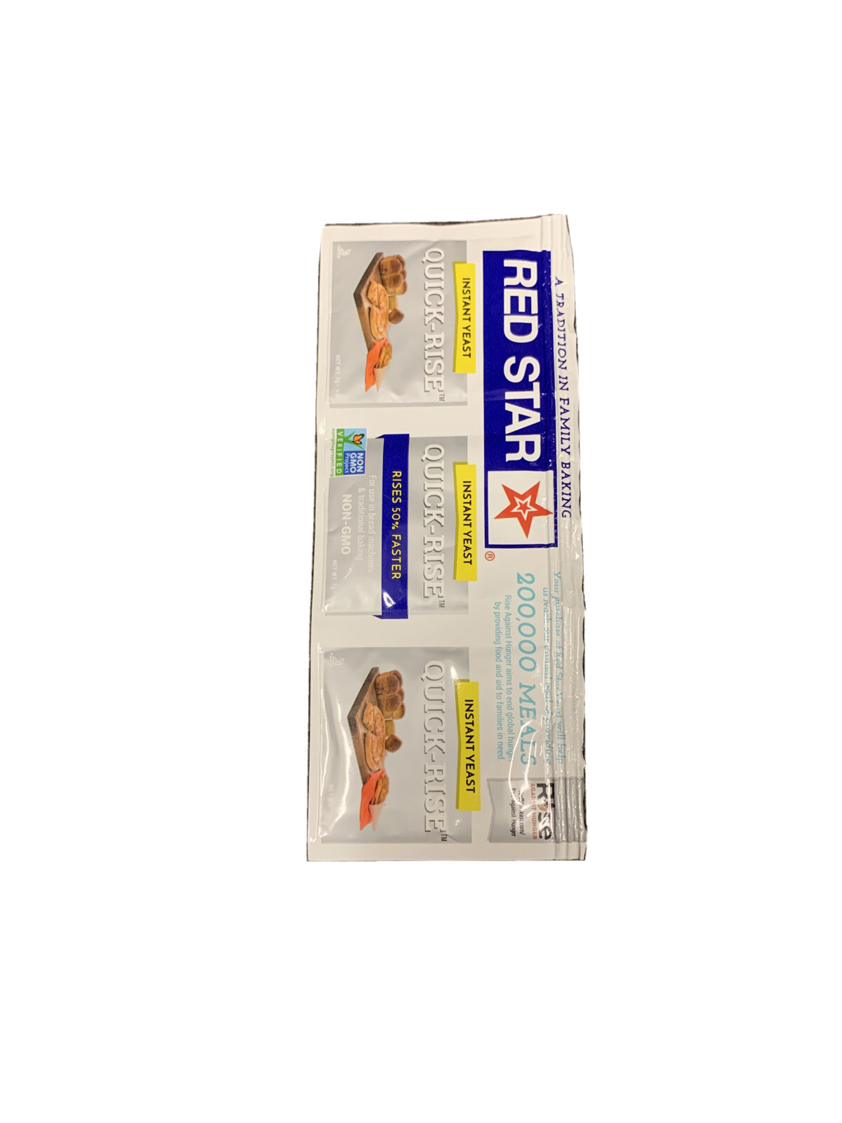 Red Star Quick-Rise Active Dry Yeast (0.75 oz total) Exp 10/2022