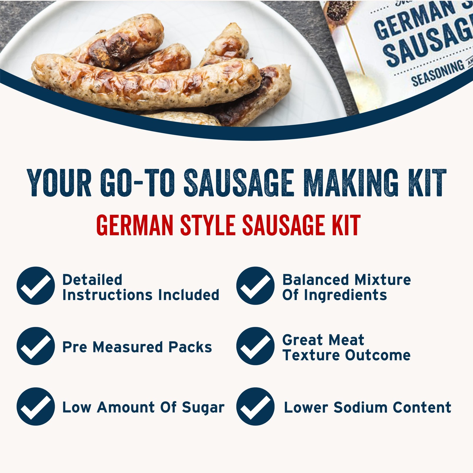 PS Seasoning German Style Sausage Kit – Includes Seasoning and Casings for up to