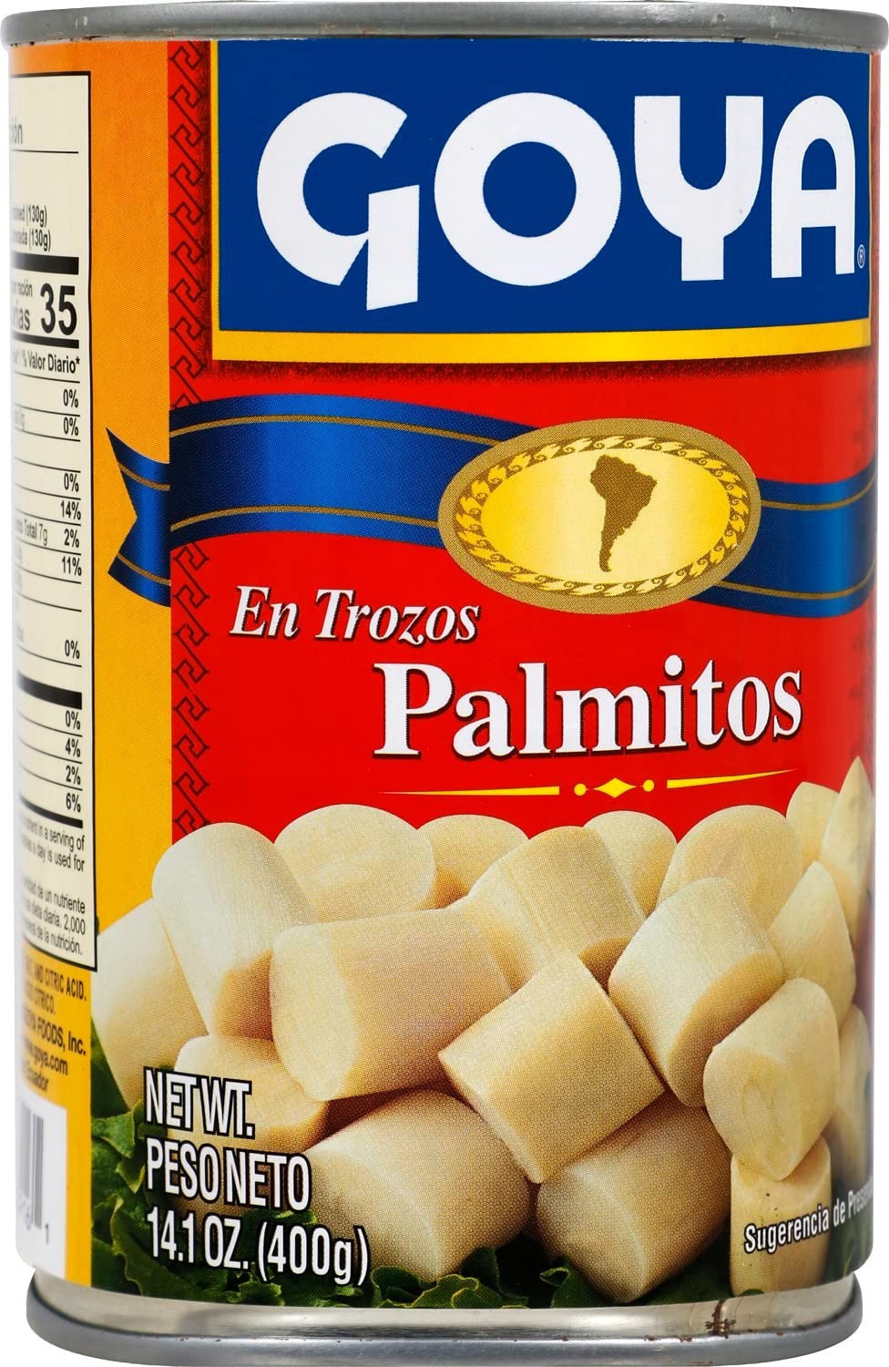 Goya Foods Salad Cut Hearts of Palm Palmitos, 14Ounce Pack of 12
