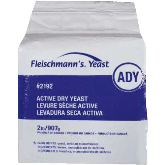 Yeast Active Dry | Fleishmann’s Yeast Bag 2lb/907g Active Dry Yeast #2192