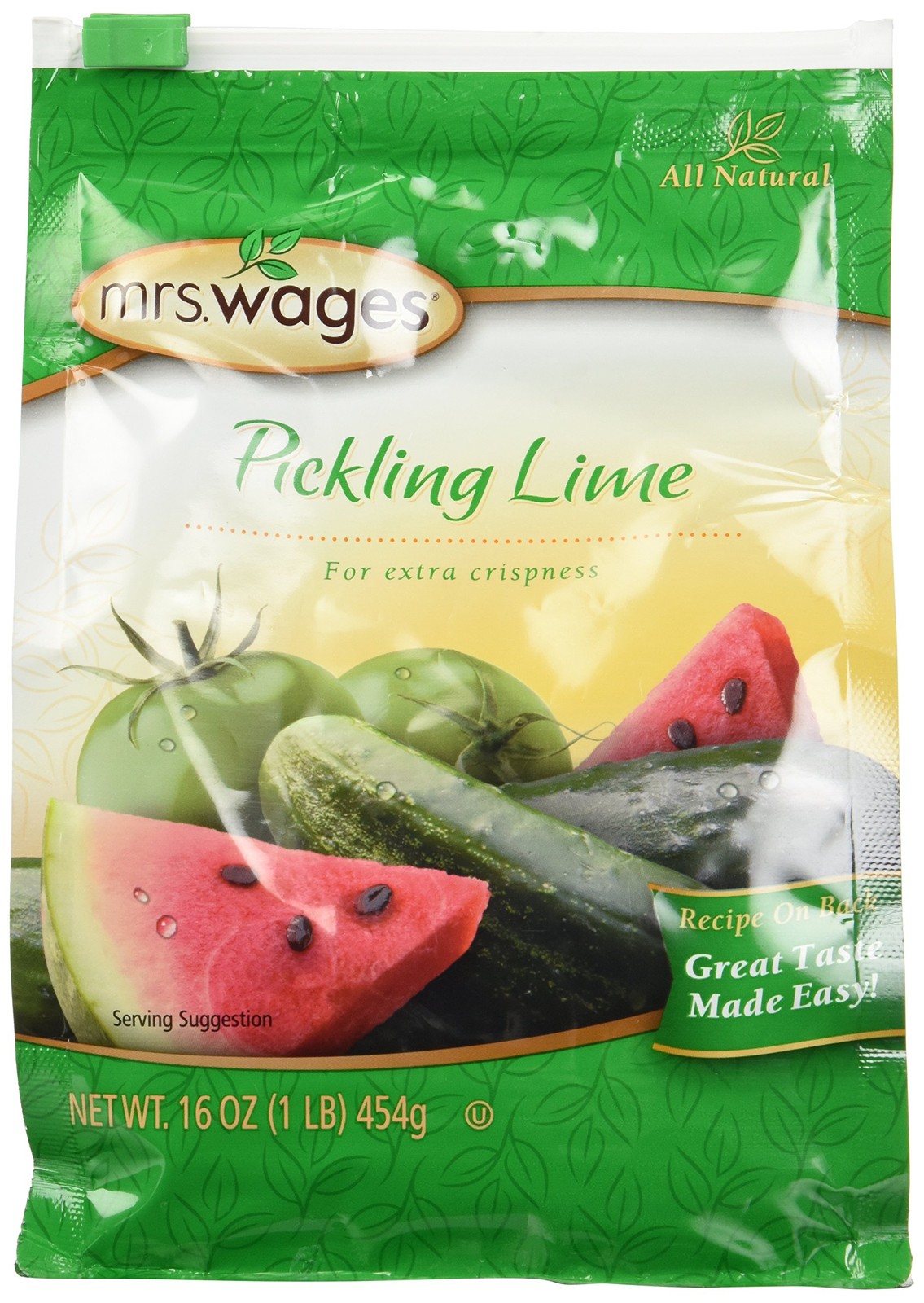 Mrs Wages Pickling Lime 16 Oz (Pack of 3) 1 Pound