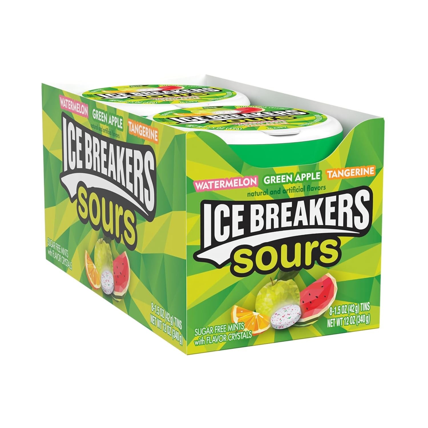Sugar-Free Assorted Sour Fruit Mints – 1.5oz Tins, Perfect for All Occasions!