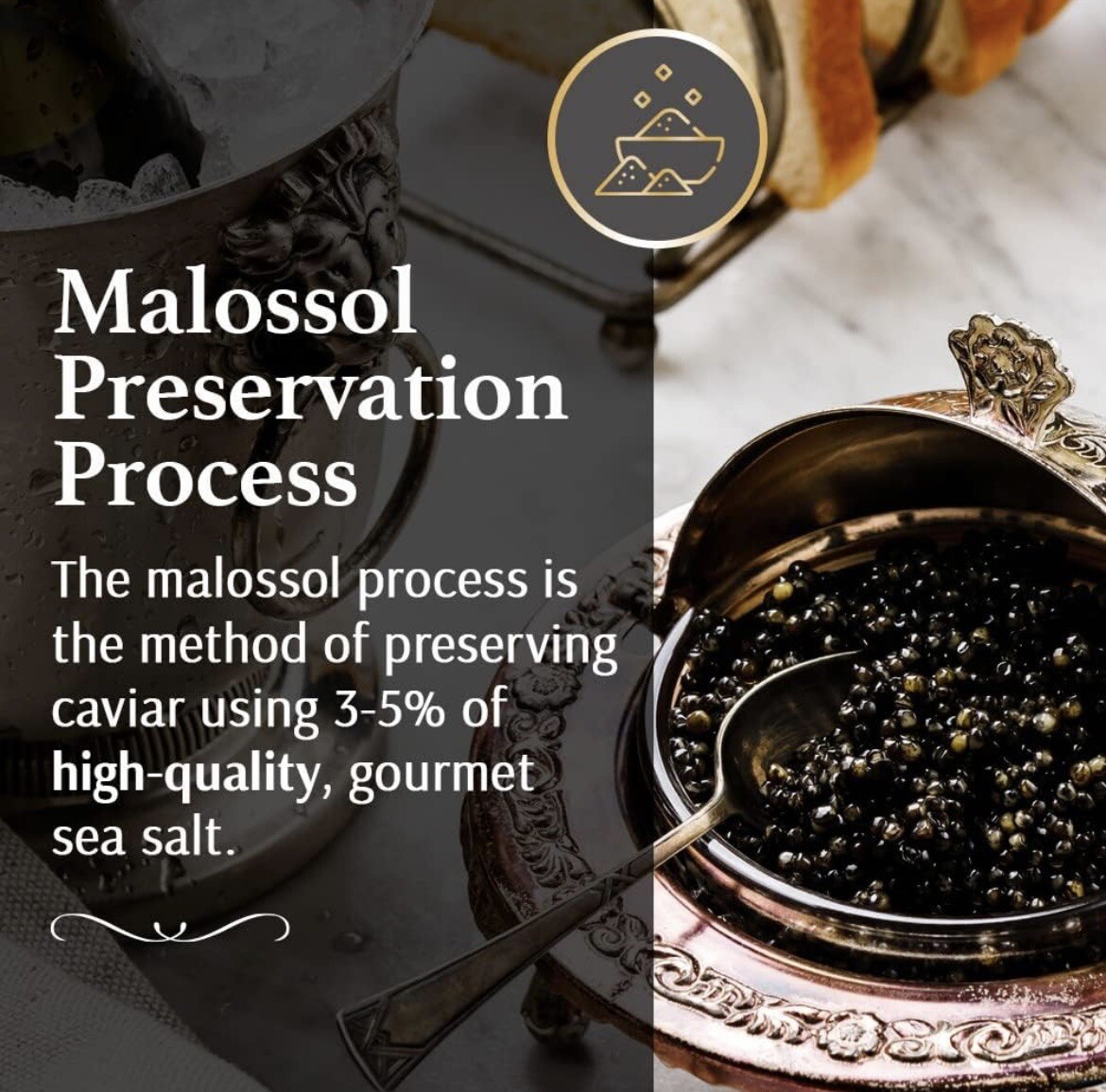 Imperial Black Caviar Gift Set (Beluga, Osetra, White Sturgeon, Siberian Osetra)