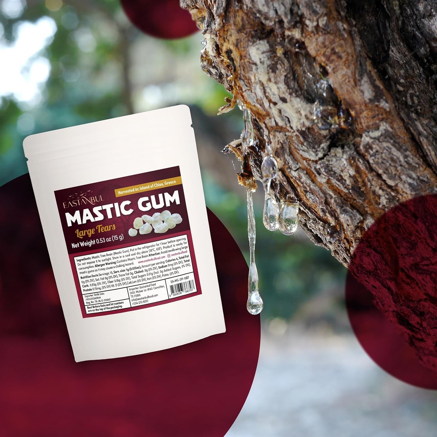 Mastic Gum Chewing Gum, 0.53oz15g Mastic Chewing Mewing for Jawline, Large Si…