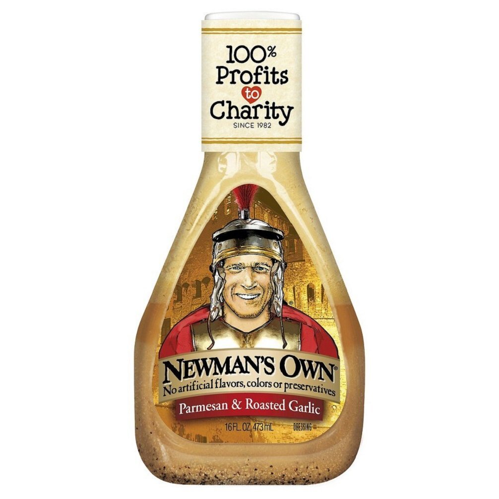 Newman’s Own Salad Dressing, Parmesan & Roasted Garlic, 16 Oz