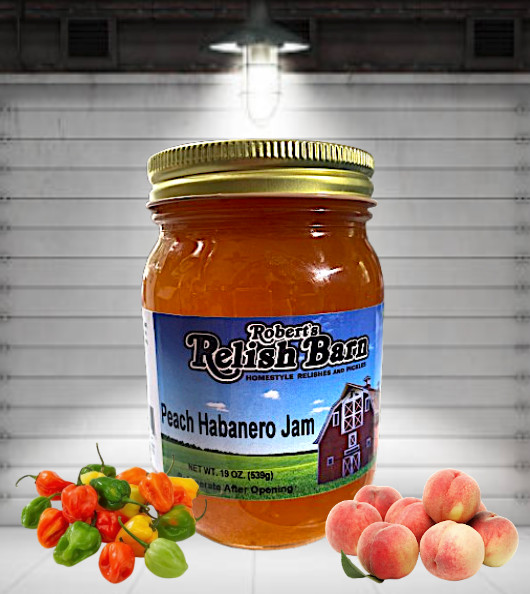 Peach Jam Varieties Homestyle~Handmade Jam 16oz 1 Pint All Natural Ingredients