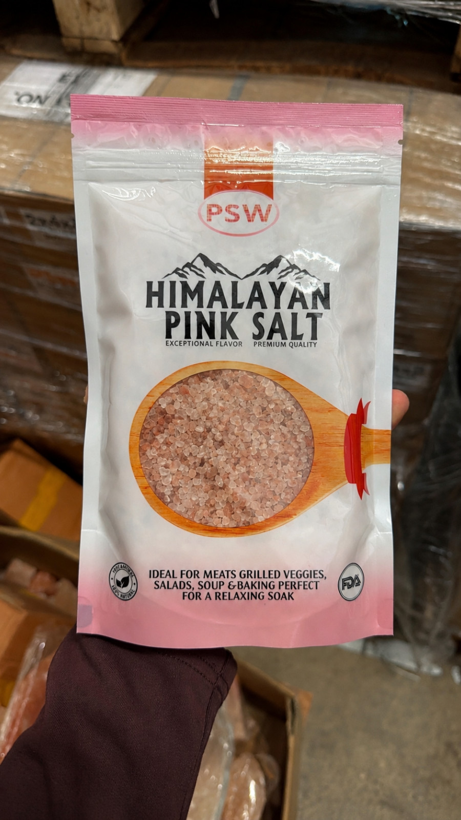 Himalayan Pink Salt Coarse Grain 5 lb Natural Food Grade Grinder Refill Edible