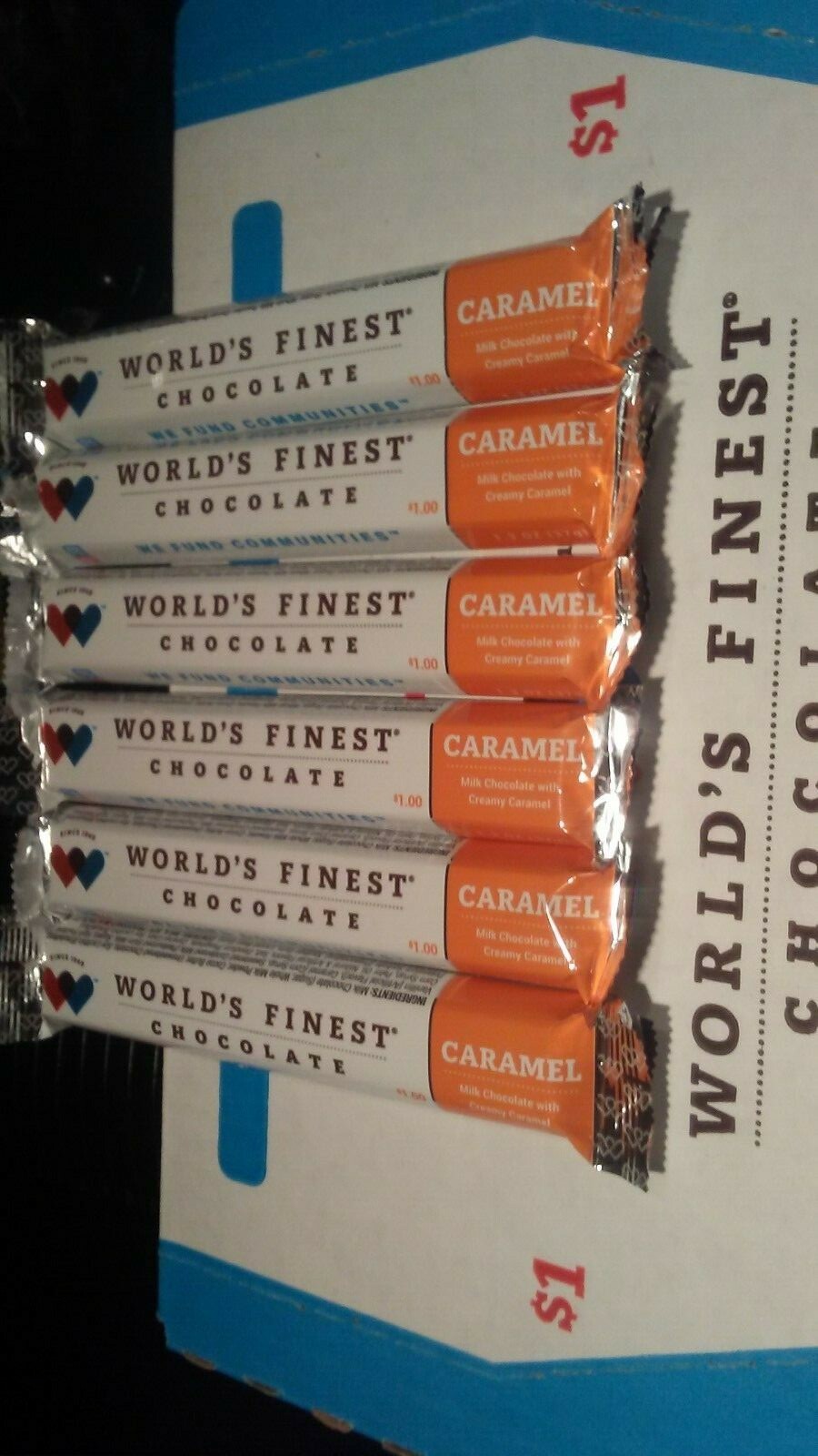 WORLD’S FINEST CHOCOLATE (3) Caramel x $2.00 Ea Bars